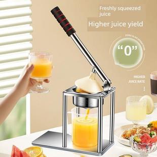 德国优质橙汁压榨机手动榨汁机商用家用不锈钢水果摊鲜榨橙子