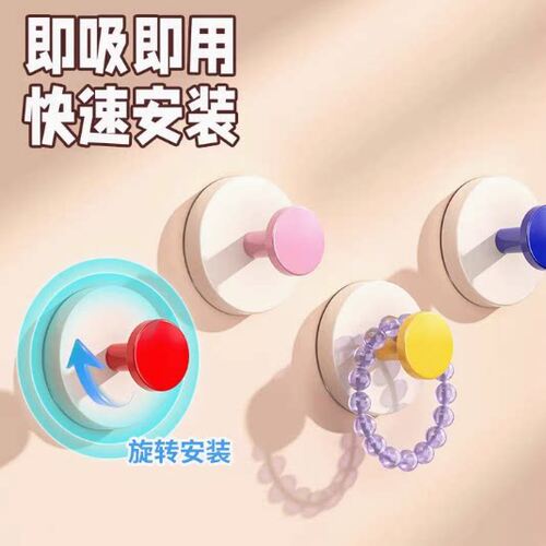 吸盘挂钩免打孔无痕门後