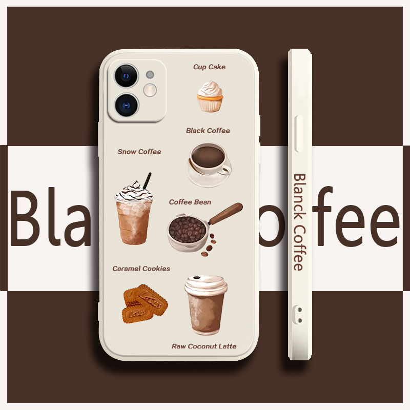 液态硅胶小众咖啡手机壳