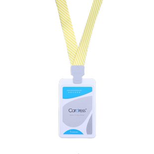 卡德仕cardress严丝合缝工牌卡套带2cm宽卡夹扣条纹挂绳可定制挂脖工作牌工作证卡套会议代表证胸牌胸卡套G3