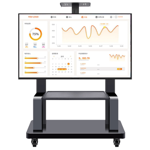 通用电视机支架可移动落地式一体机带轮推车适用小米海信TCL创维