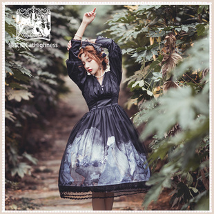 复古公主连衣裙凛冬巡礼OP不退换 清仓 喵艾卿原创Lolita洋装