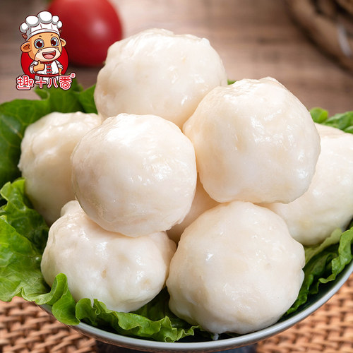 潮汕手打墨鱼丸 汕头手工墨鱼饼墨斗丸 花枝丸火锅食材半成品配菜 - 封面