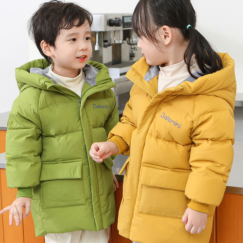 中长款加厚男女儿童羽绒服