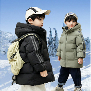 【石墨烯】2025吉姆男童儿童羽绒服中长款加厚中小童冬季童装外套