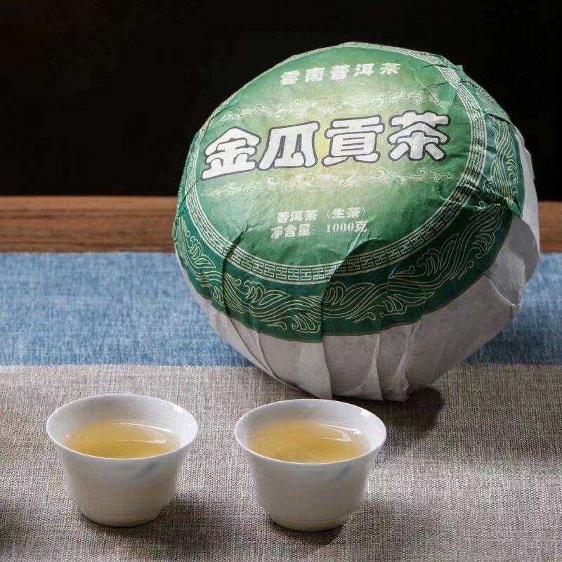 云南普洱茶生茶金瓜贡茶曼松美人沱茶易武金瓜贡茶老树茶叶