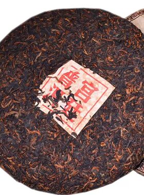 2009年宫廷普洱茶熟茶古树金芽云南勐海七子饼茶熟茶饼357克茶叶