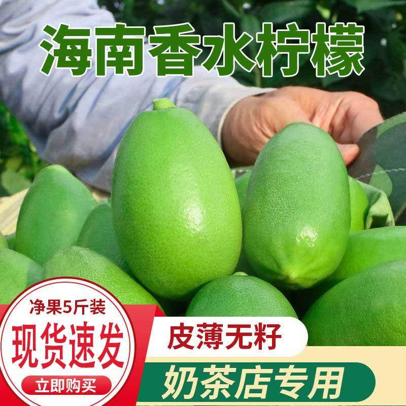 青柠檬香水无籽海南子弹头柠檬