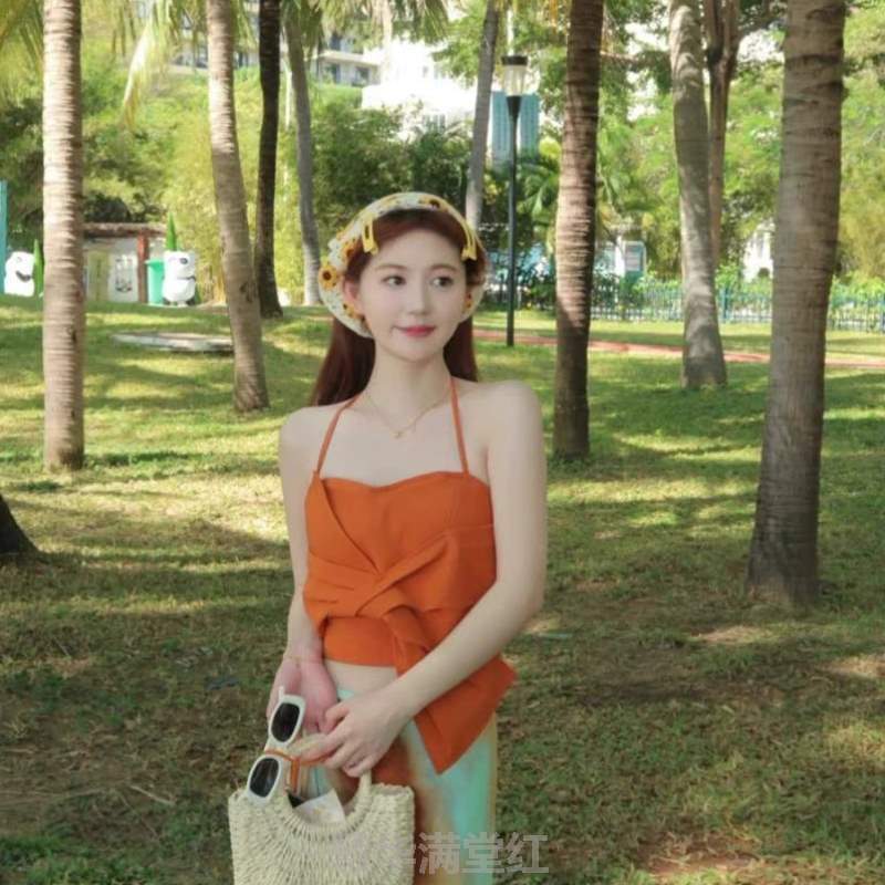 傣族西双版纳海边穿写真旅游泼水节拍照]搭服装女夏套五一服饰裙