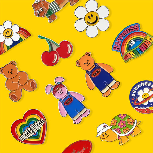 wiggle金属徽章别针胸针装饰品