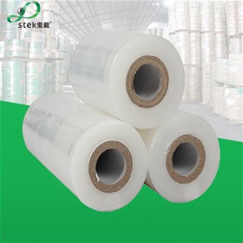 pvc拉伸缠绕膜 透明塑料薄膜白色拉伸膜 托盘包装膜打包膜