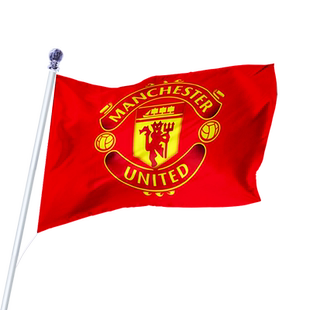 欧冠体育旗曼联旗帜定制英超联赛旗帜皇马大红旗制作罗马切尔西足球队阿根廷利物浦装饰小旗帜曼彻斯特旗