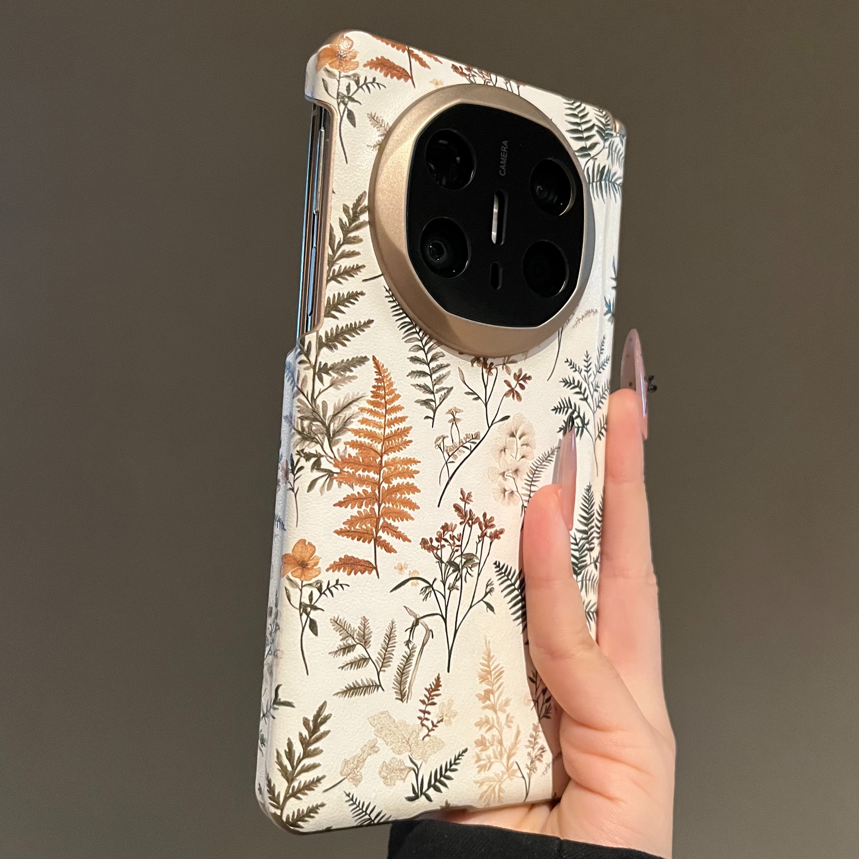 文艺清新森系适用华为MateX6典藏版折叠屏手机壳mateX5高级感MateX3磁吸双中轴防摔