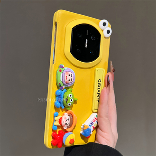 巴斯光年立体公仔适用华为MateX7典藏版折叠屏手机壳MateX6磁吸中轴X5高清玻璃膜前框X3防摔保护套