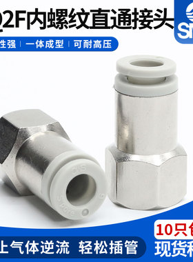 SMCKQ2F直通内螺纹隔板快速接头KQ2F4/6/8/10/12-01/02/03/M5原装