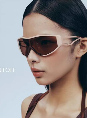 【INTOIT】MARIA奶茶色运动墨镜眼镜滑雪镜风格造型墨镜男女同款