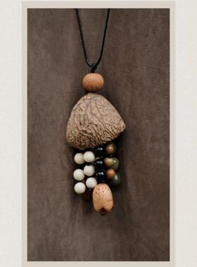 【奂山 HUANSHAN】非金属涤纶项链 果壳禅  HSBL054