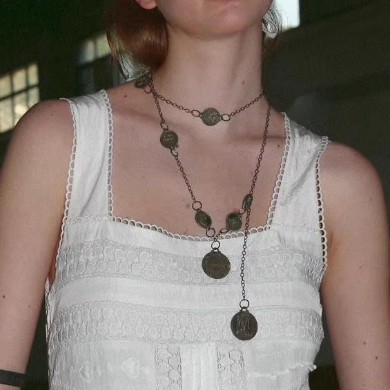 【1cothen】 多层 多绕法 马币项链