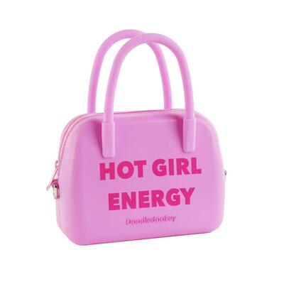 【Doodledookey】辣妹能量少女甜酷硅胶手提包斜挎包小号波士顿包