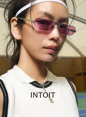 【INTOIT】BOUNCE系列90年代千禧年复古窄框老钱风眼镜-GRAF银色