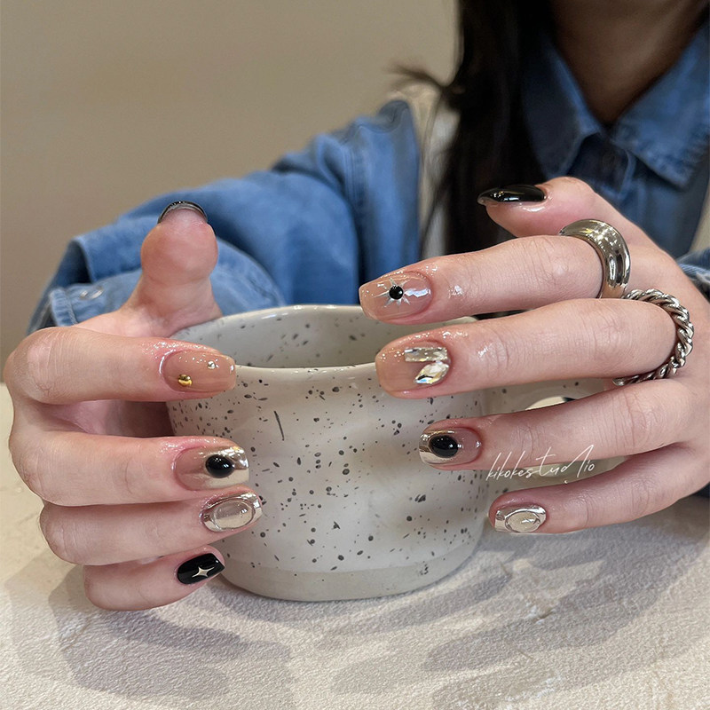 丹青|东方美学系列爆闪星眼手工美甲魔镜粉软糖胶珠高级穿戴甲,彩妆/香水/美妆工具,穿戴甲/甲片,淘宝优惠券,粉丝福利购,淘宝优惠卷