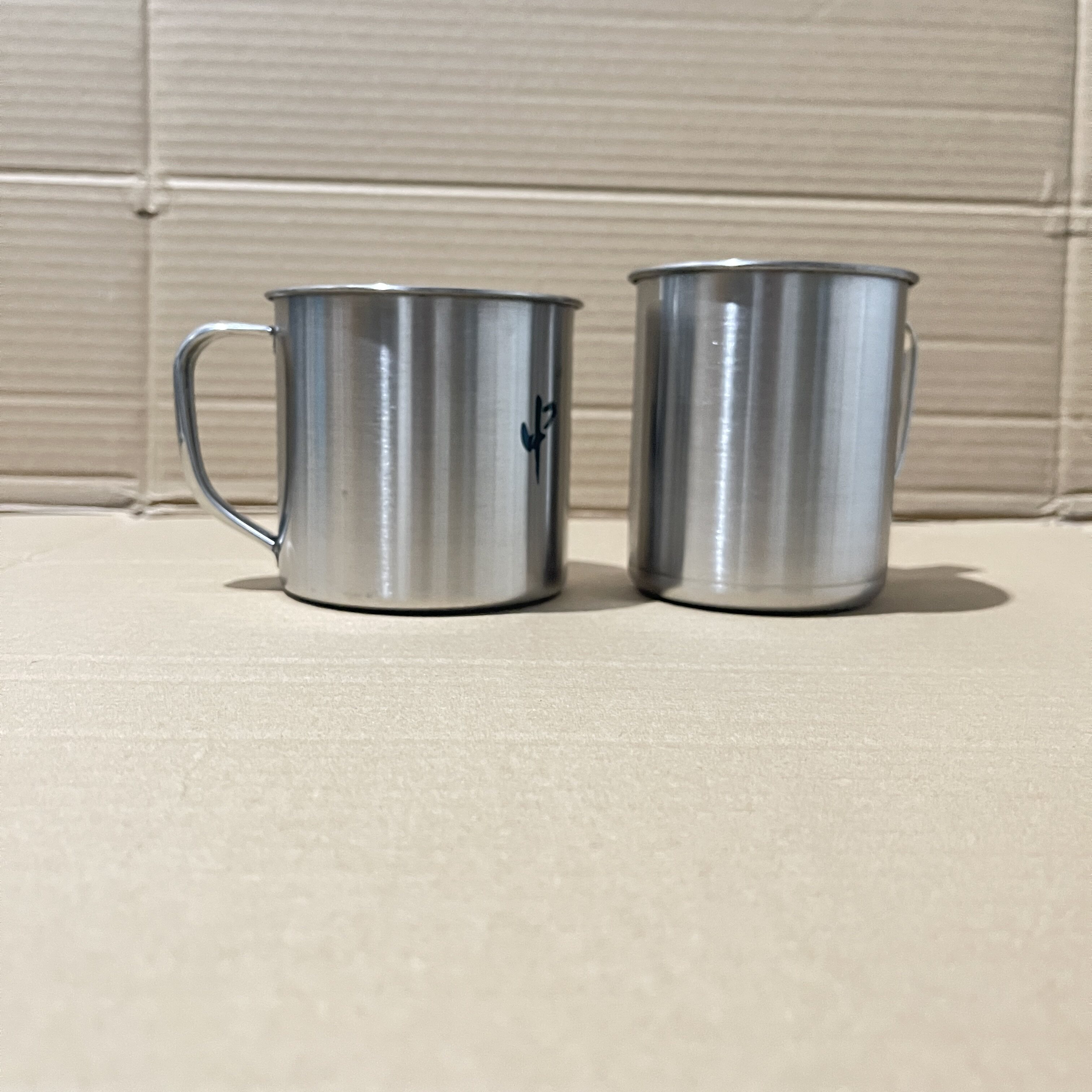 制式牙缸口杯不锈钢刷牙杯洗漱口杯军迷口盅口缸杯陆食品级武