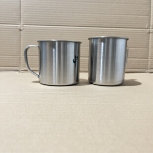 制式牙缸口杯不锈钢刷牙杯洗漱口杯军迷口盅口缸杯陆食品级武