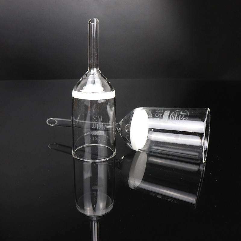 玻璃砂芯漏斗过滤器抽滤 瓶垫橡胶漏斗托过滤 式垂熔装置g4g2坩埚