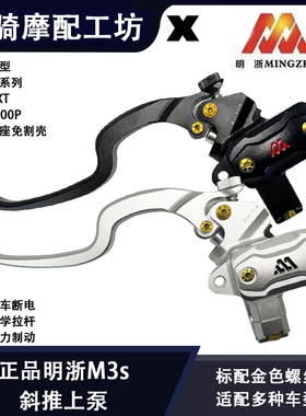 正品明浙M3s斜推上泵适用小牛极核九号E300P等裸把车型直上免割壳