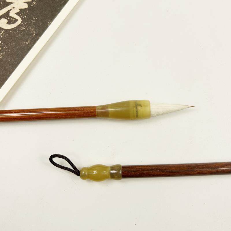 (清雅 紫霄)狼羊兼毫毛笔纯手工专业书法毛笔适用各类字体