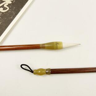 (清雅 紫霄)狼羊兼毫毛笔纯手工专业书法毛笔适用各类字体