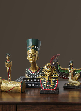 古埃及风情礼物埃及艳后人像模型旅游纪念品密室逃脱装饰品摆件