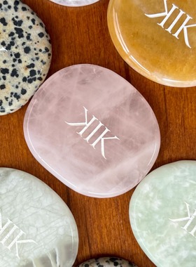 KIK天然水晶爱心手机画板通用支架小众设计伸缩气垫ins石头单品酷