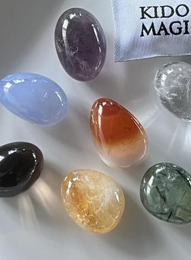 KIK即刻疗愈七色天然水晶矿石携带手持小众高级 | 送冥想音频