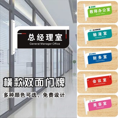 双面亚克力门牌号医院公司诊所学校办公室工厂科室牌提示牌子定制
