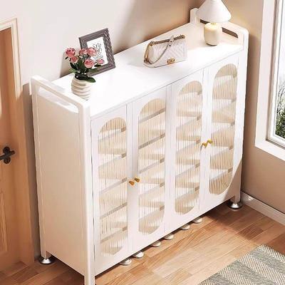 钢制鞋柜家用门口入户玄关置物柜多层大容量室内收纳带门防尘鞋架