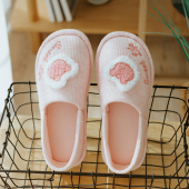 透气产后拖鞋 月子鞋 防滑厚底夏薄款 软底包跟可爱孕产妇鞋 春秋季