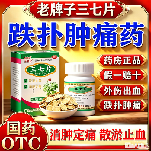 [圣特记]三七片0.25g*40片/盒【省内次日达药房正品】