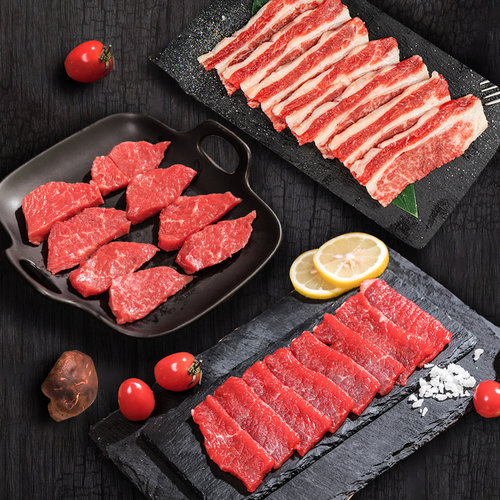 黑牛里脊烤肉片家庭聚餐必备食材