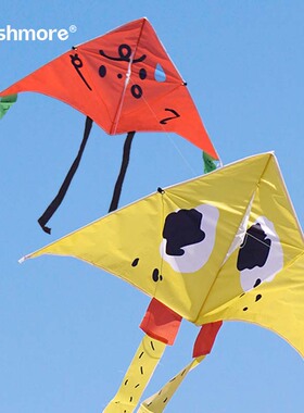 wishmore儿童风筝手持微风易飞卡通可爱搞怪风筝大人专用大型网红