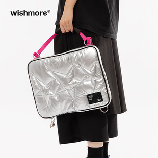 原創蘋果電腦包手提單肩斜挎雙肩包14寸15寸筆記本包 wishmore新款