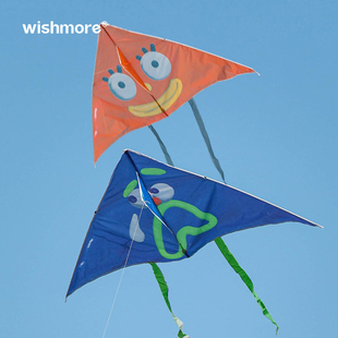 創意手持微風易飛風箏大人專用可愛 wishmore搞怪卡通風箏兒童新款