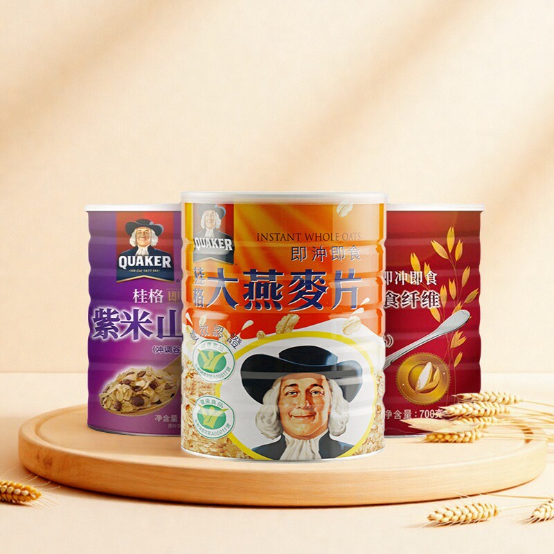 台湾桂格即冲大燕麦片1100g罐装