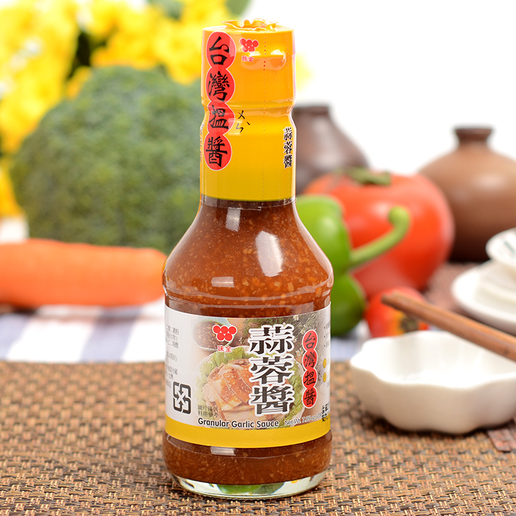 台湾进口味全蒜蓉酱蒜头酱水饺白切鸡卤肉蘸酱火锅烧烤生蚝蒜泥酱