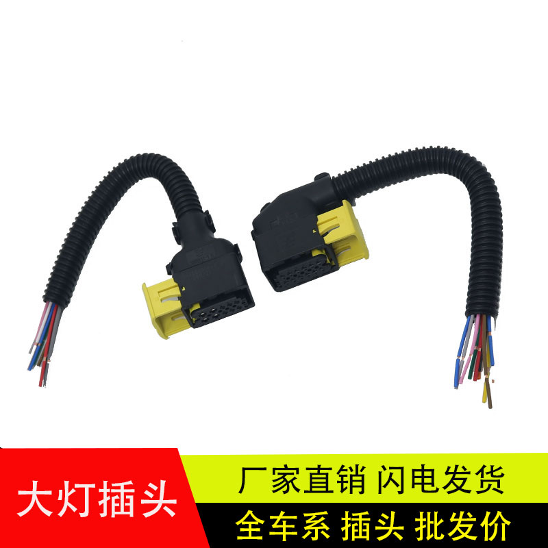 解放J6P/JH6大灯插头10/12孔