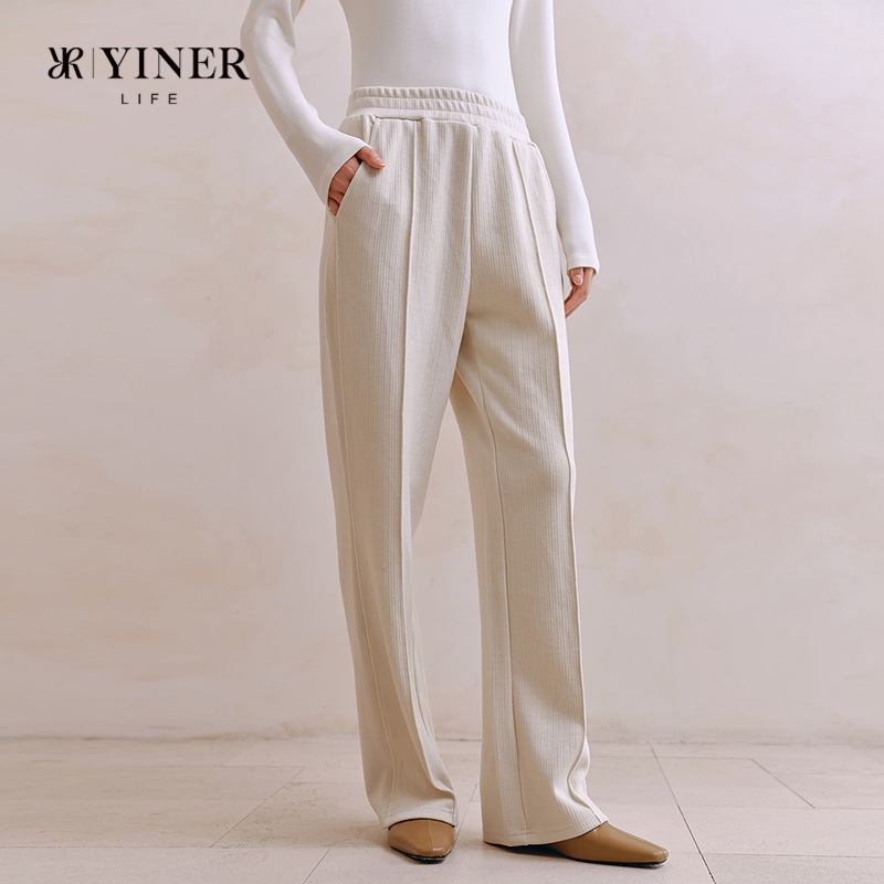 YINERLIFE卫裤女加厚直筒休闲裤