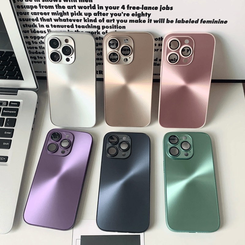 适用于苹果15promax手机壳高级感ins极光镭射沙漠金iPh