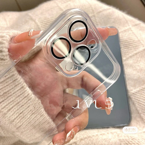 简约透明自带镜头膜11全包防摔