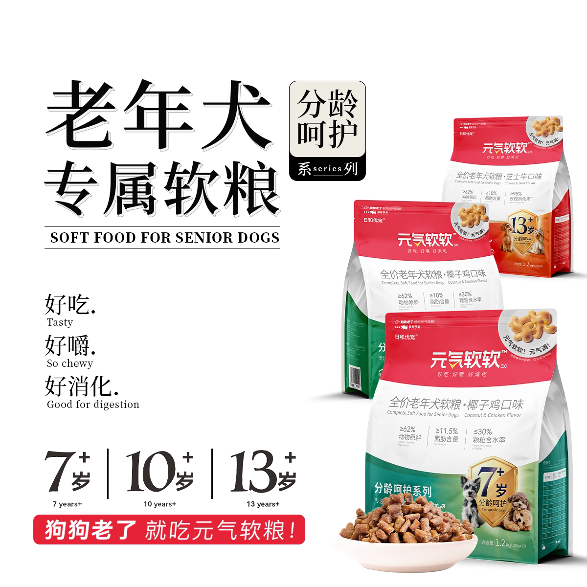 元气软软分龄呵护软狗粮