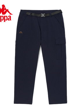Kappa卡帕背靠背休闲裤2026男春秋梭织工装长裤锥形裤卫裤